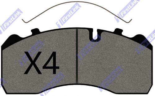 ERF E Series [2003-2007] ECL,      ECM,      ECS,      ECT,      ECX Rear 3 Brake Pads & Kits